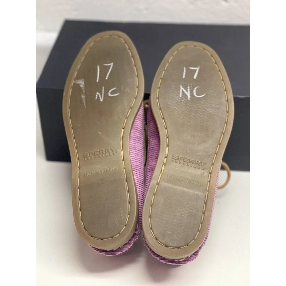 Sperry Top‎ Sider Size 5.5 Purple Brown Corduroy Boat Shoe